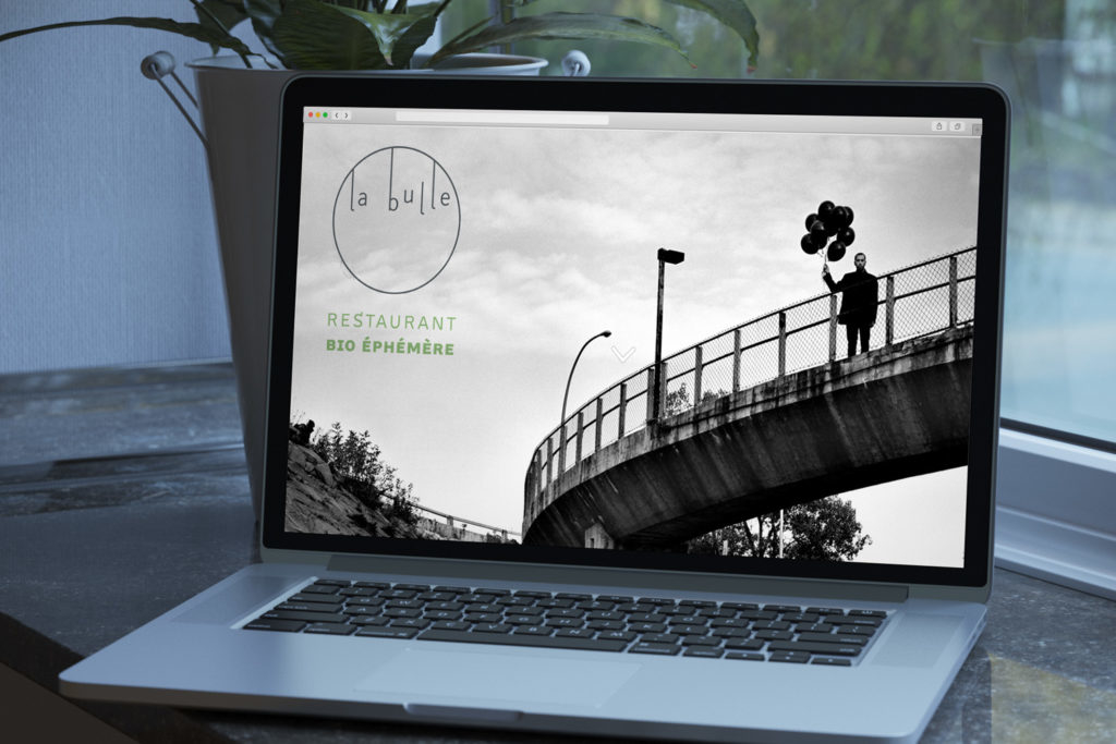 Site internet, La Bulle, par Le Labo Typo