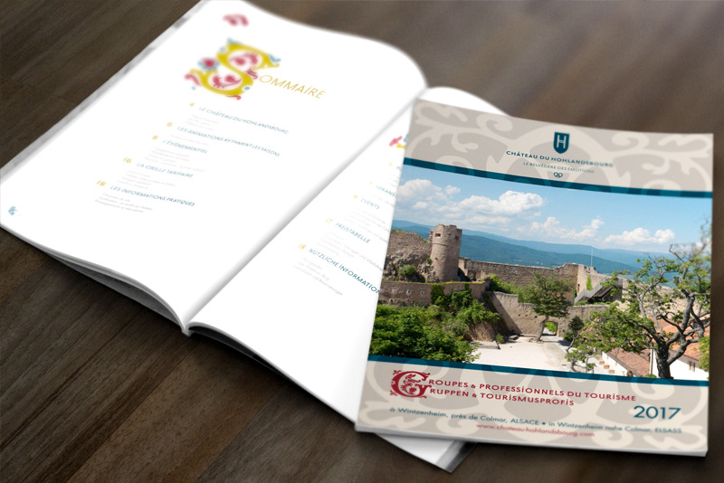 édition de brochure château du Hohlandsbourg
