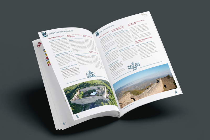 édition de brochure château du Hohlandsbourg