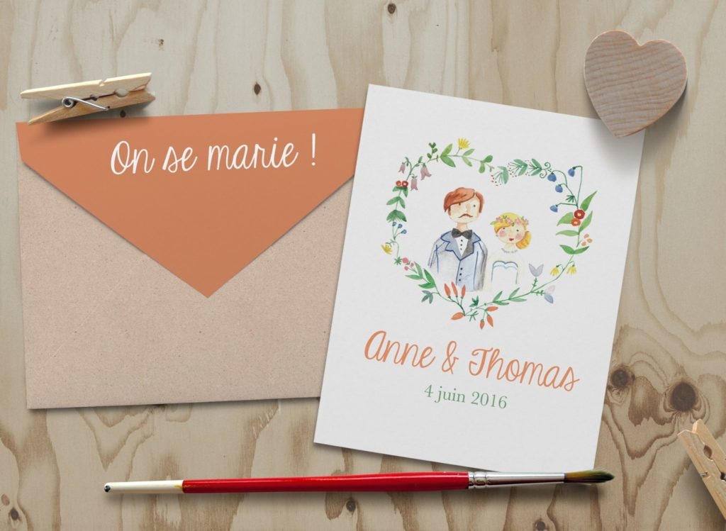 faire part aquarelle