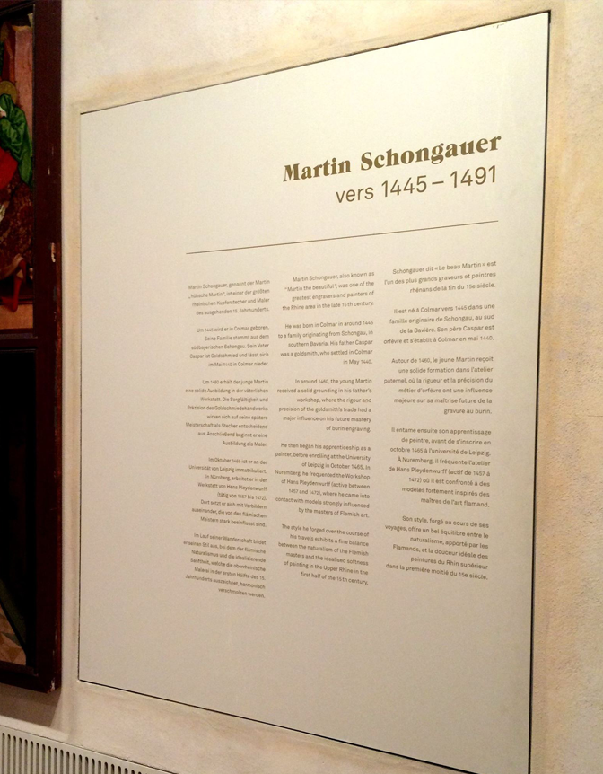 Musée Unterlinden graphisme et mise en page